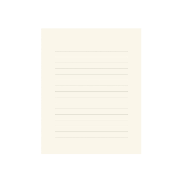 Letter Writing Pad | Horizontal | MD Paper | Midori | 2 COLOUR OPTIONS AVAILABLE