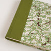 Art Wrap Spiral Lined A5 (148mm x 210mm) - Green Cherry Blossoms, Journal, Kami - Kami 