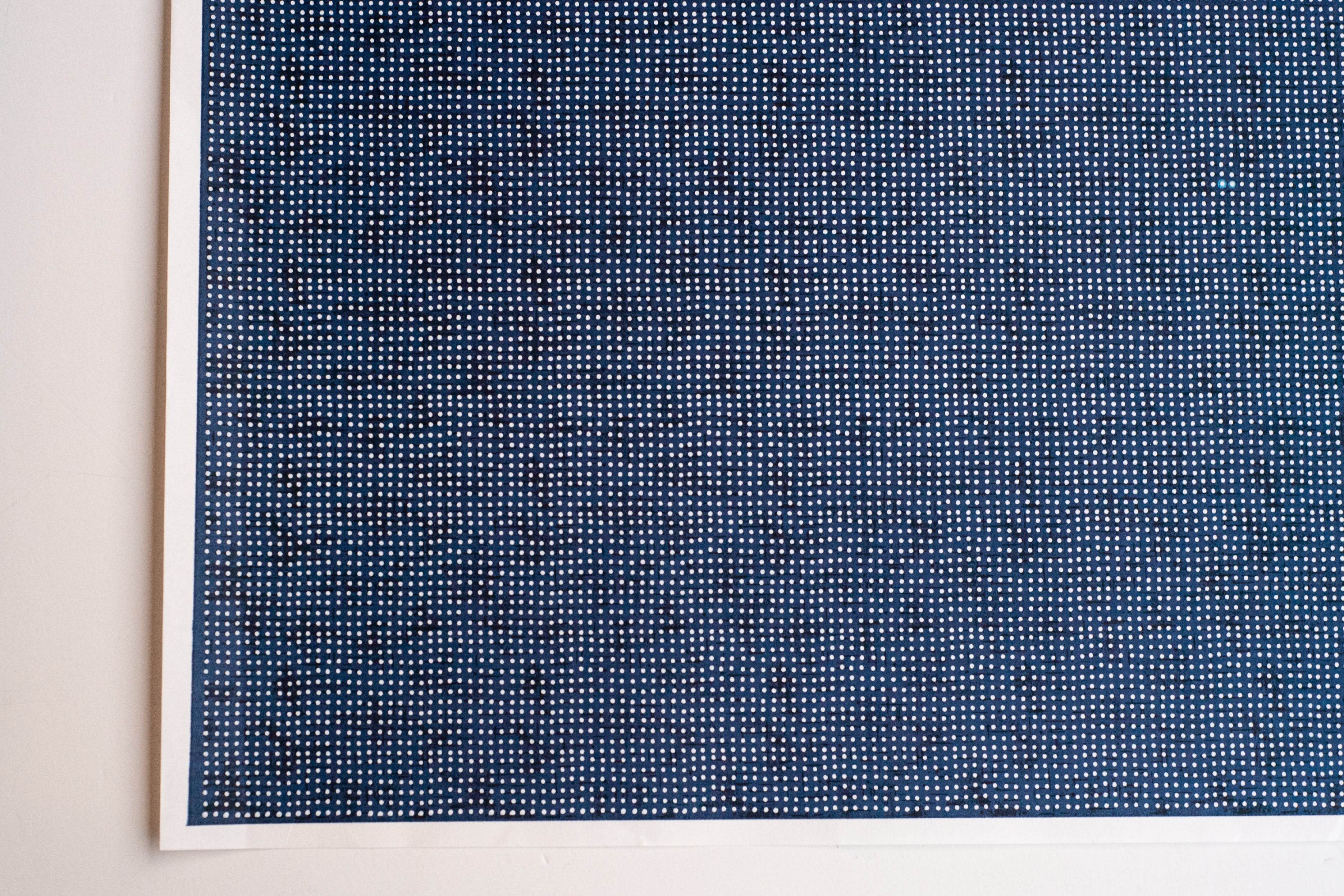 Japanese Paper | Chiyogami | Dots | Navy | Ch889