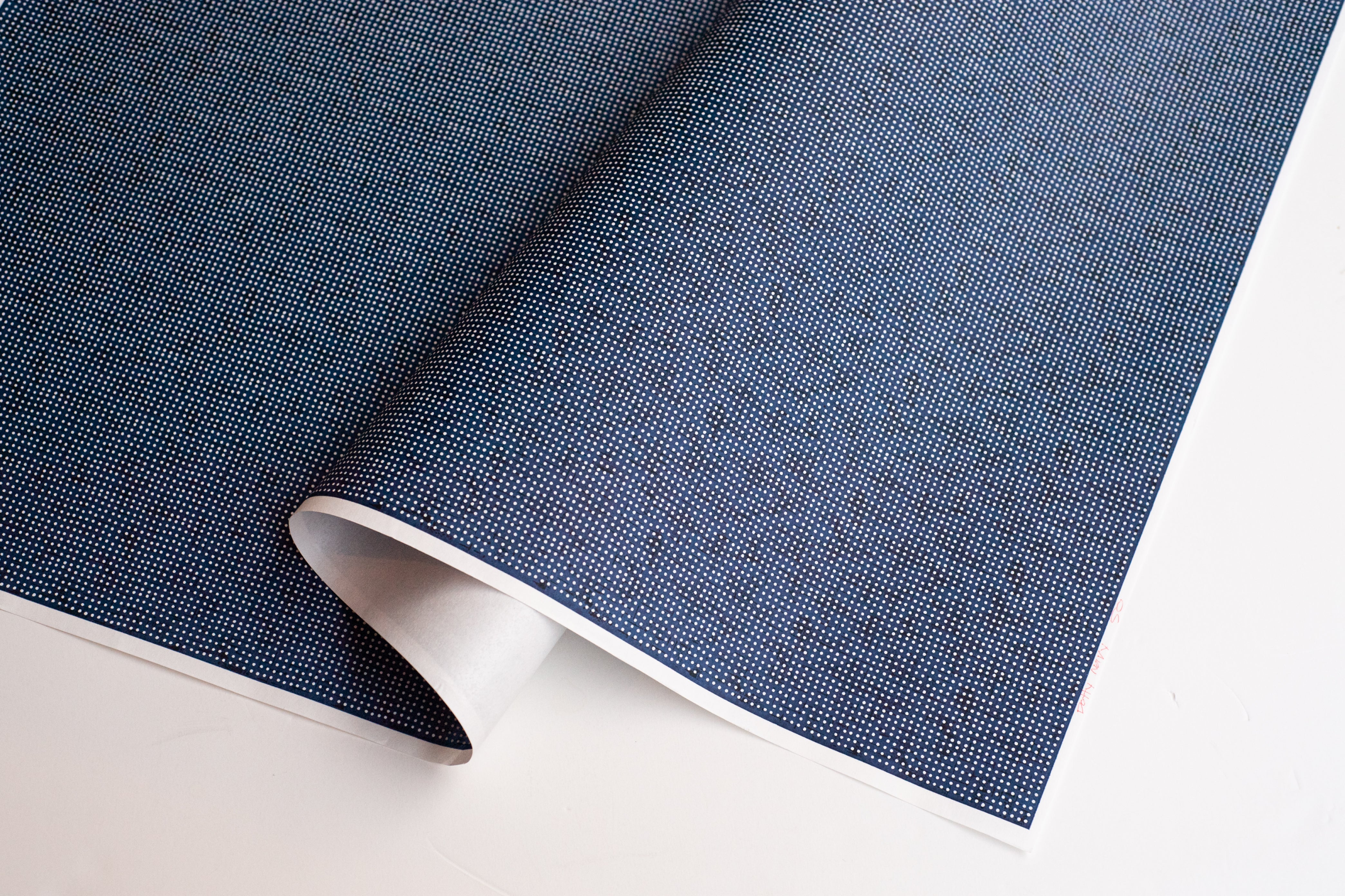 Japanese Paper | Chiyogami | Dots | Navy | Ch889