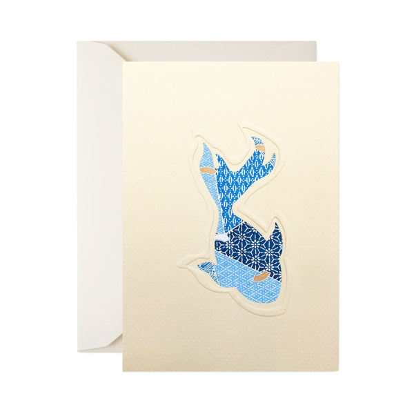 All Occasion Greeting Card | Cut Out | Fish | A6 | Pattern Designs | Kami Paper | 4 DESIGNS AVAILABLE