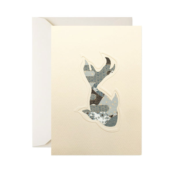 All Occasion Greeting Card | Cut Out | Fish | A6 | Waves and Water Designs | Kami Paper | 3 DESIGNS AVAILABLE