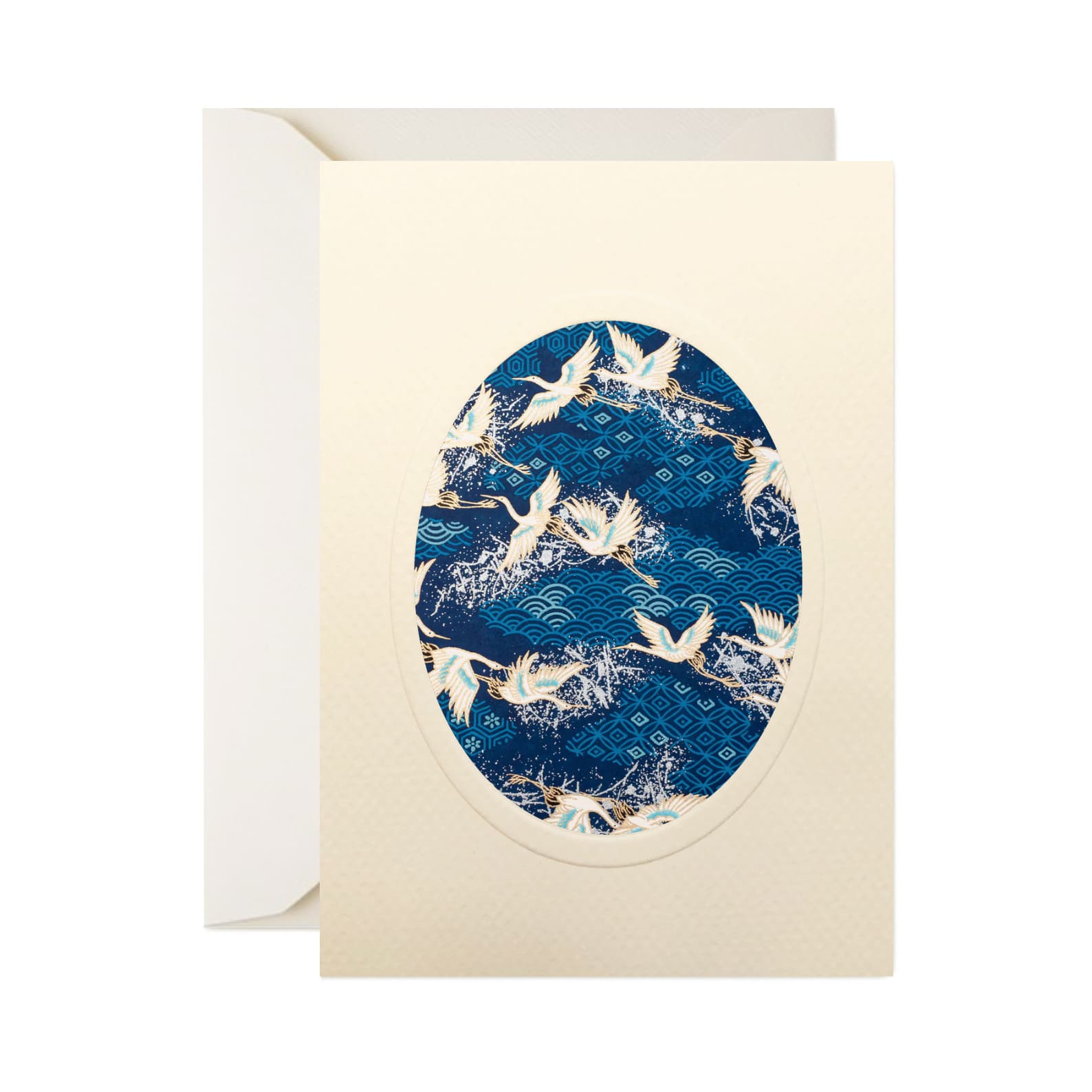 All Occasion Greeting Card | Cut Out | Oval | A6 | Animal Designs | Kami Paper | 5 DESIGNS AVAILABLE