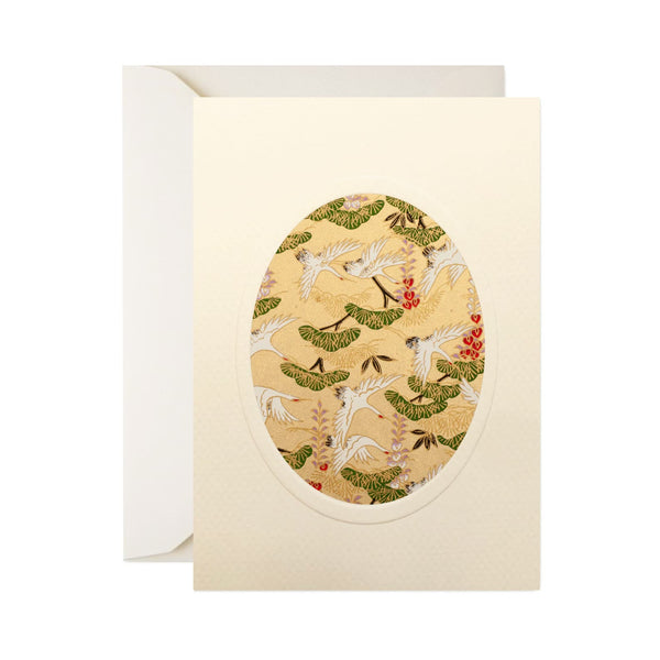 All Occasion Greeting Card | Cut Out | Oval | A6 | Animal Designs | Kami Paper | 5 DESIGNS AVAILABLE