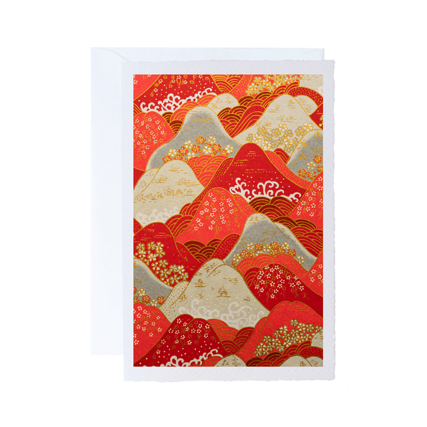 All Occasion Greeting Card | Ivory | Medium | Waves and Water Designs | Kami Paper | 3 DESIGNS AVAILABLE