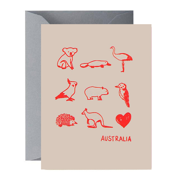 Australiana Card | Australian Animals | Me & Amber