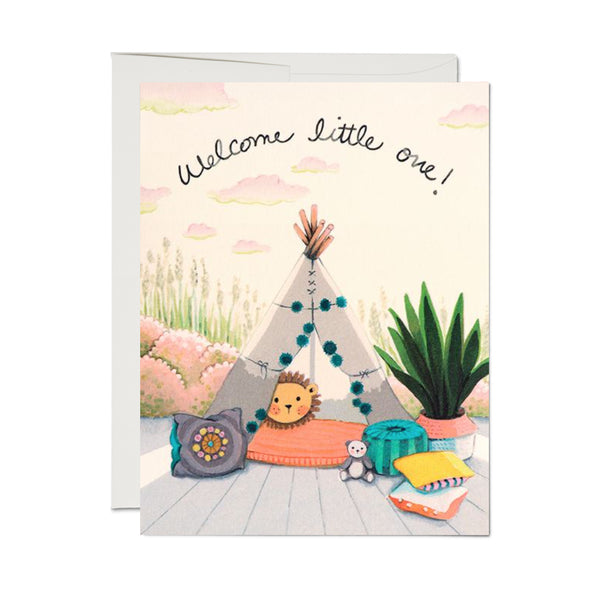 Baby Card | Baby Tee-pee | Joojoo Paper - Kami Paper