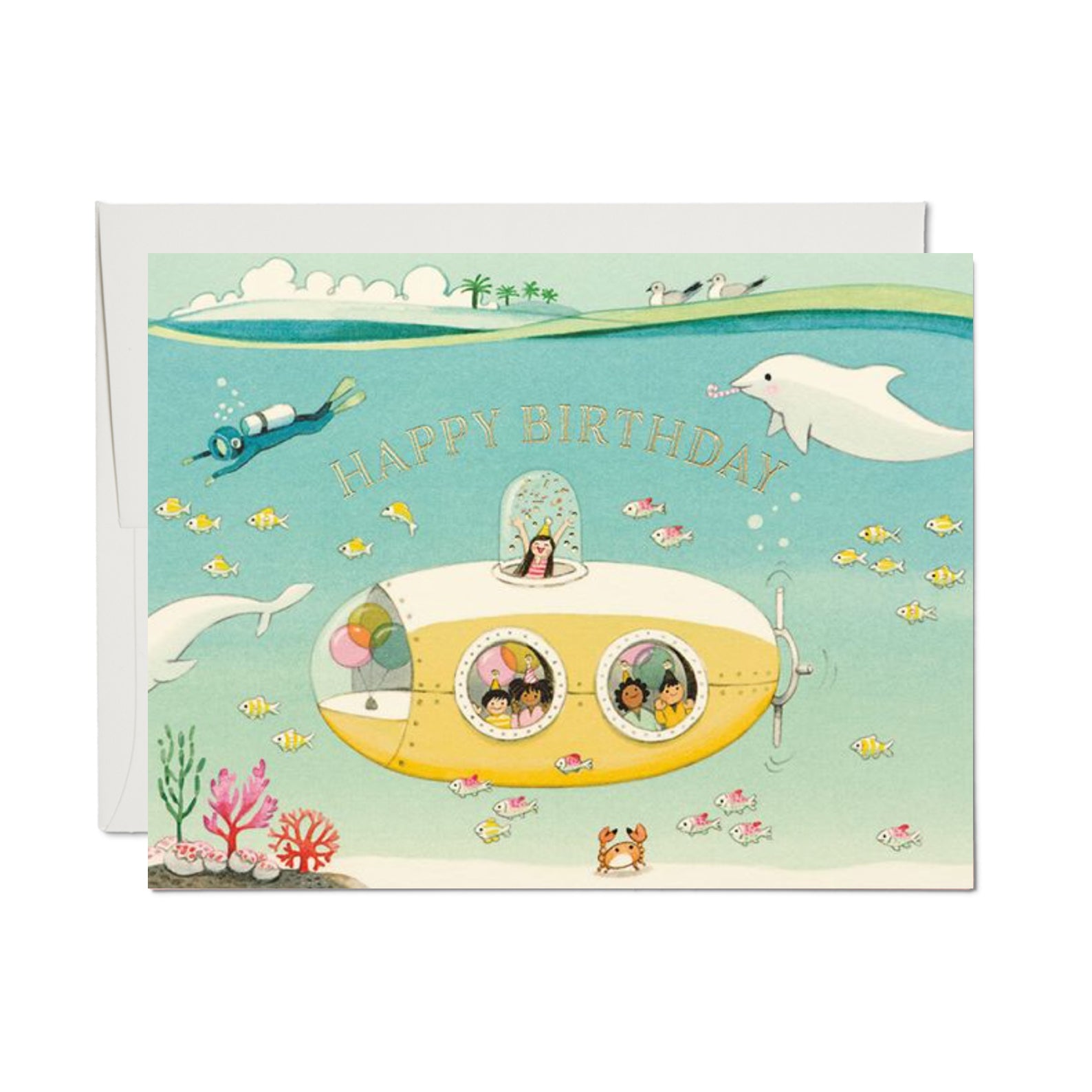 Birthday Card | Submarine Birthday | Joojoo Paper - Kami Paper