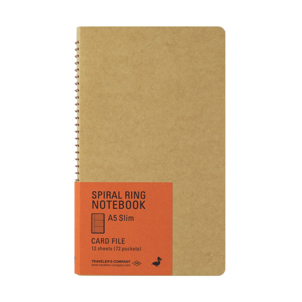 Notebook | Spiral Ring Notebook | Card File | A5 Slim | Traveler's Company