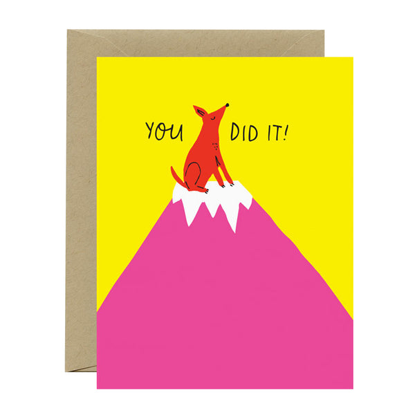 Congratulations Card | You Did It! | Badger & Burke - Kami Paper