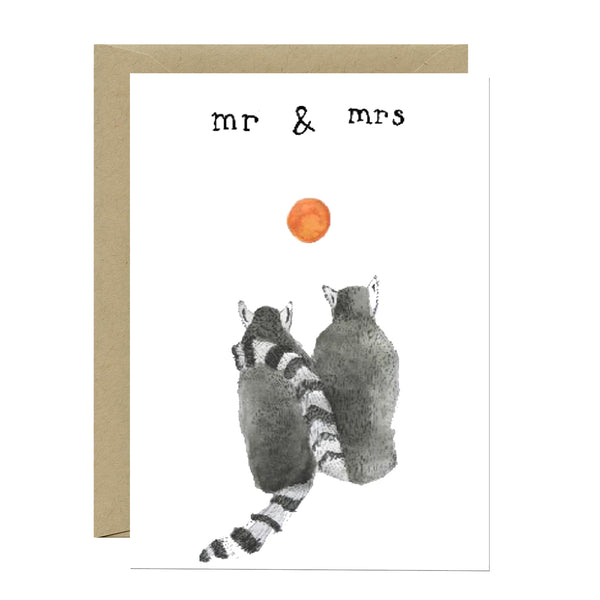 Wedding Card | Mr & Mrs | Sunset | Dear Prudence
