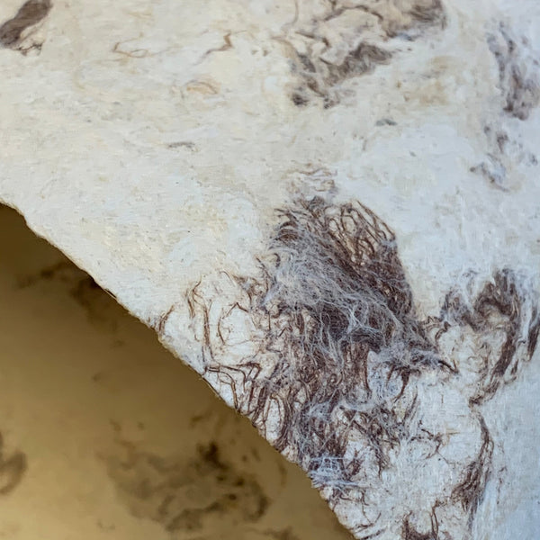 Handmade Mexican Paper | Amate | Solid | Mottled Brown - Kami Paper