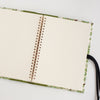 Art Wrap Spiral Lined A5 (148mm x 210mm) - Green Cherry Blossoms, Journal, Kami - Kami 