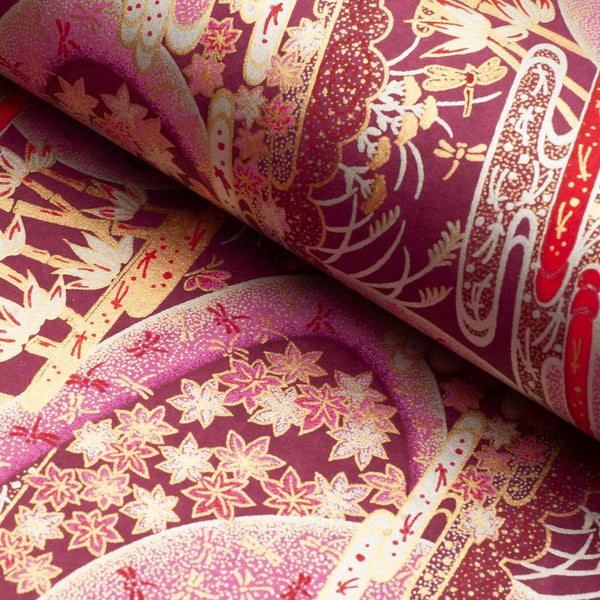 Japanese Paper | Chiyogami | Arashiyama Plum | Ch096 - Kami Paper