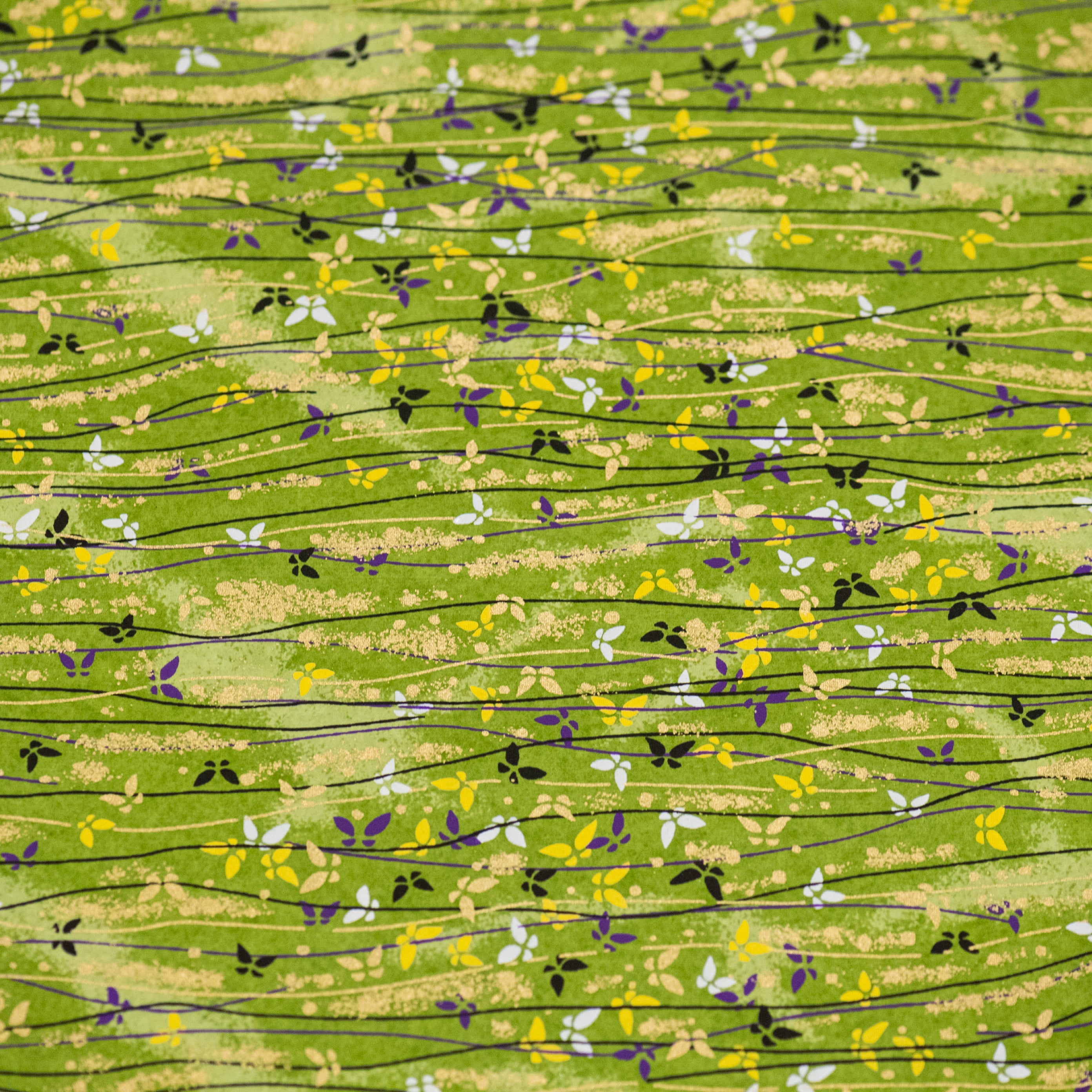 Japanese Paper | Chiyogami | Chisai Cho Cho | Green | Ch316