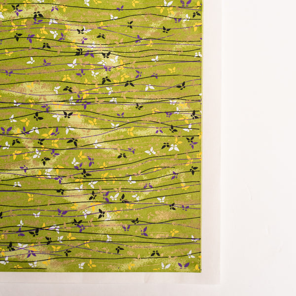 Japanese Paper | Chiyogami | Chisai Cho Cho | Green | Ch316 - Kami Paper
