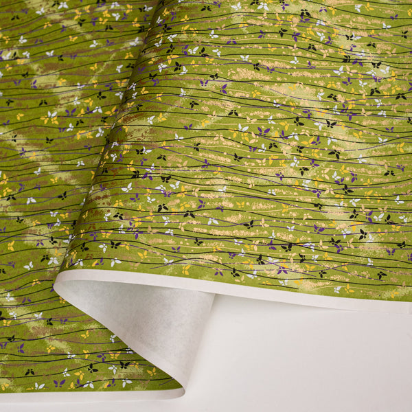 Japanese Paper | Chiyogami | Chisai Cho Cho | Green | Ch316 - Kami Paper