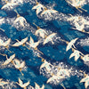Japanese Paper | Chiyogami | Cranes on Blue | Ch869 - Kami Paper