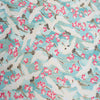 Japanese Paper | Chiyogami | Cranes on Blue With Pink Ume | Ch188 - Kami Paper