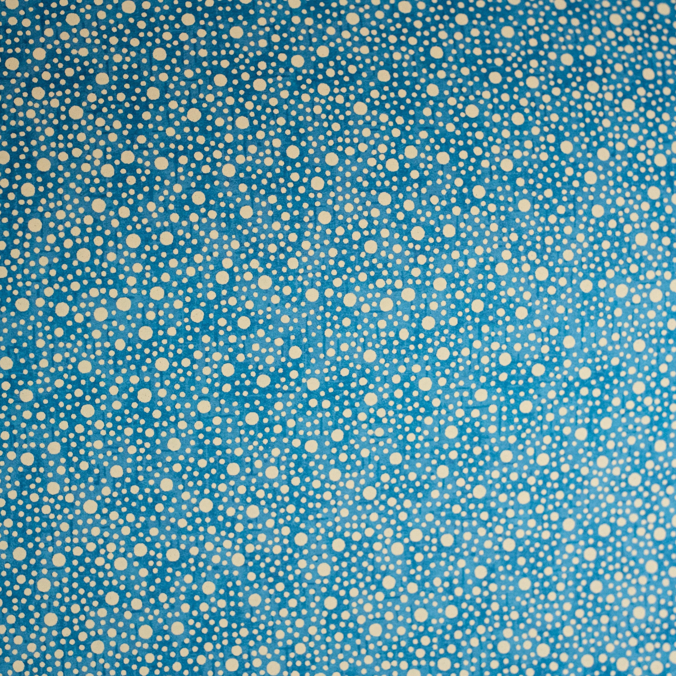 Japanese Paper | Chiyogami | Dots | Cream and Blue | Ch890 - Kami Paper