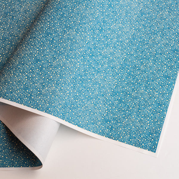 Japanese Paper | Chiyogami | Dots | Cream and Blue | Ch890 - Kami Paper