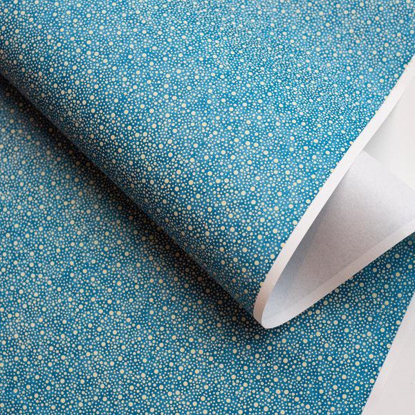 Japanese Paper | Chiyogami | Dots | Cream and Blue | Ch890 - Kami Paper