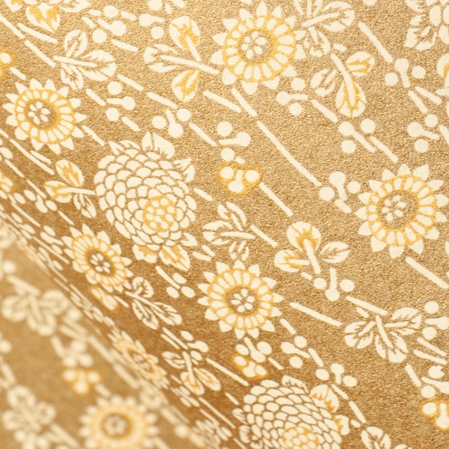 CH005: Gold Flowers, Paper, Kami - Kami 