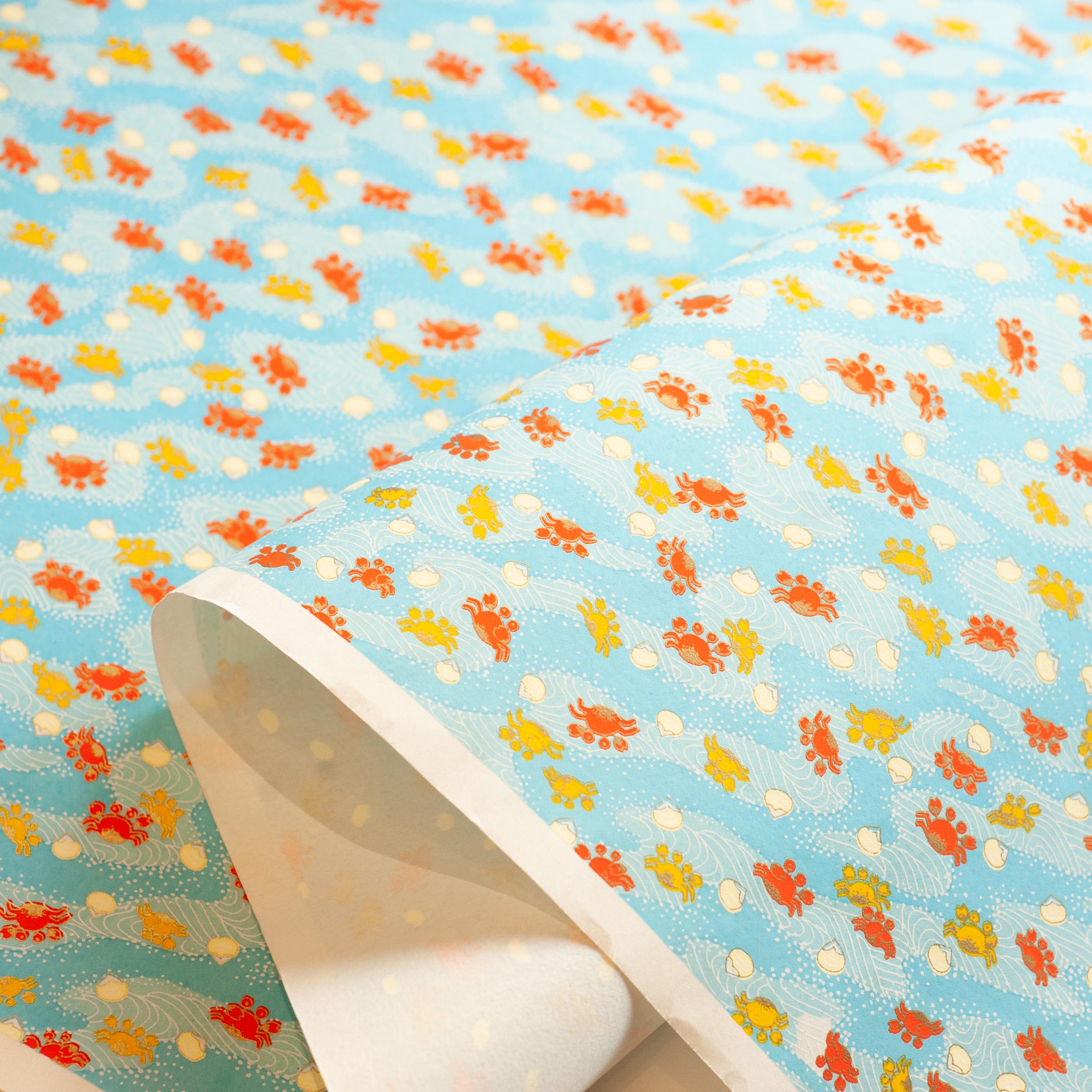 CH040: Crabs on Blue, Paper, Kami - Kami 