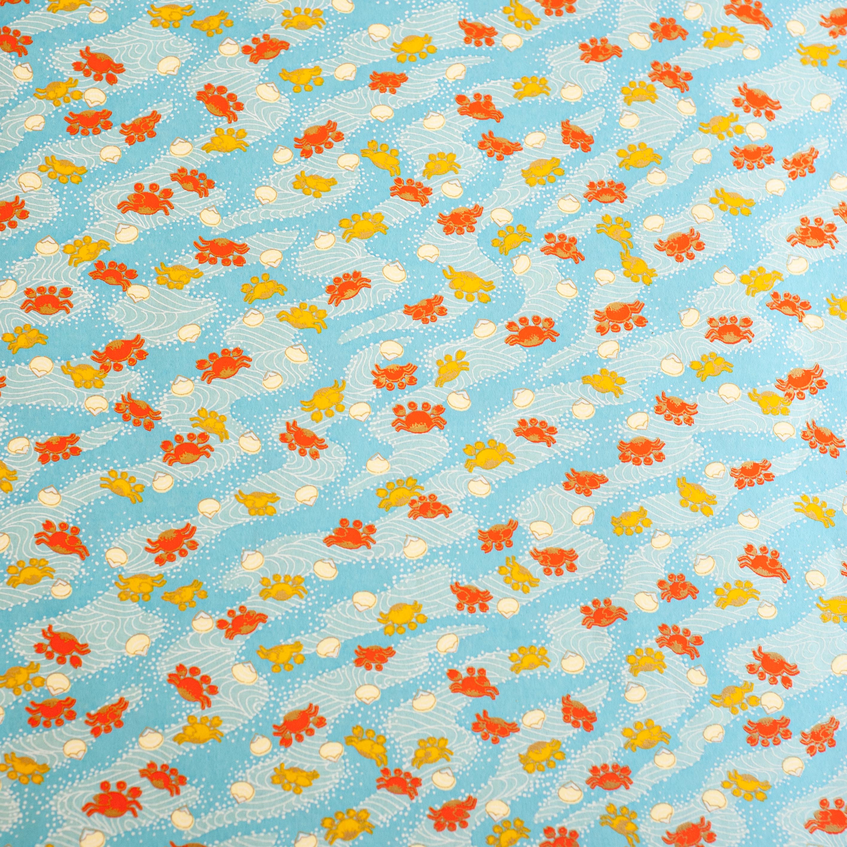 CH040: Crabs on Blue, Paper, Kami - Kami 