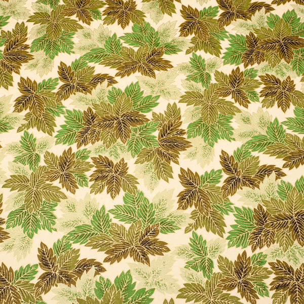 Japanese Paper | Chiyogami | Leaves| Green | Ch871 - Kami Paper
