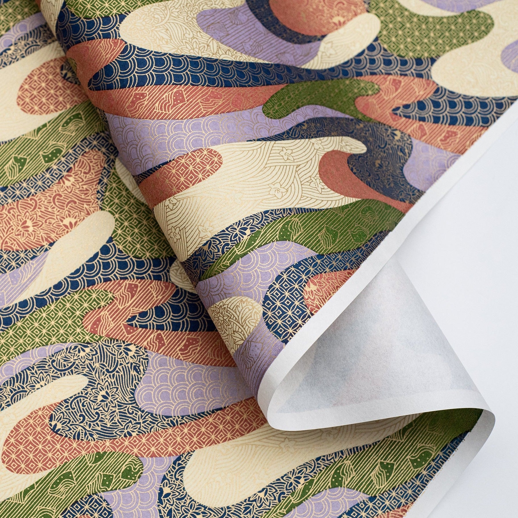 Japanese Paper | Chiyogami | Motif Patterns | Ch884 | 2 COLOUR OPTIONS AVAILABLE - Kami Paper