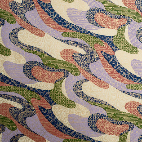 Japanese Paper | Chiyogami | Motif Patterns | Ch884 | 2 COLOUR OPTIONS AVAILABLE - Kami Paper