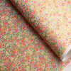Japanese Paper | Chiyogami | Pink and Orange Daisies on Blue | Ch090 - Kami Paper