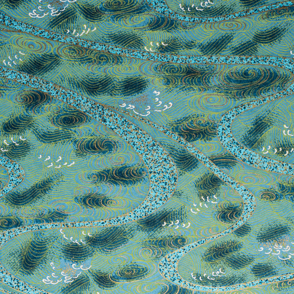 Japanese Paper | Chiyogami | Suburashi | Blue | Ch296 - Kami Paper