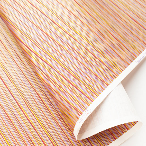 CH440: Wavy Stripes Mustard/Red, Paper, Kami - Kami 