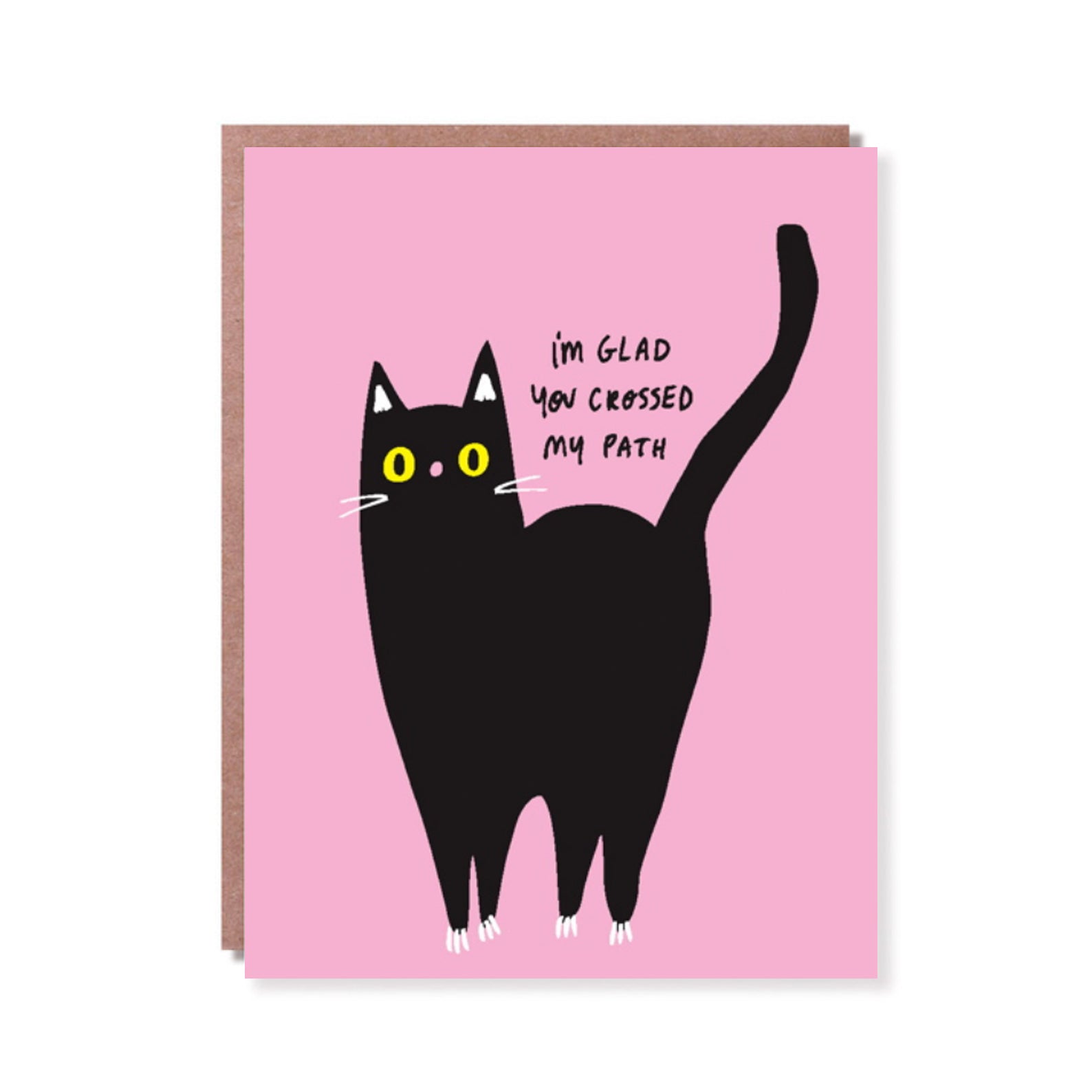 Love & Friendship Card | Crossed Paths | Badger & Burke - Kami Paper