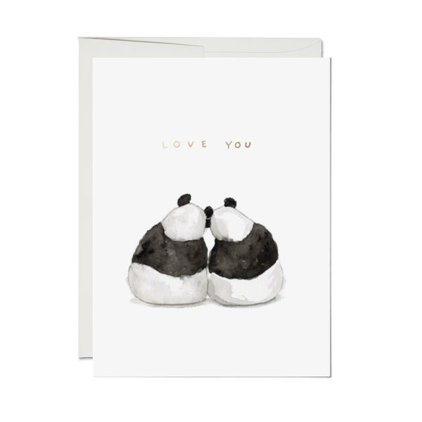 Love & Friendship Card | Panda Pair | E.Frances Paper - Kami Paper