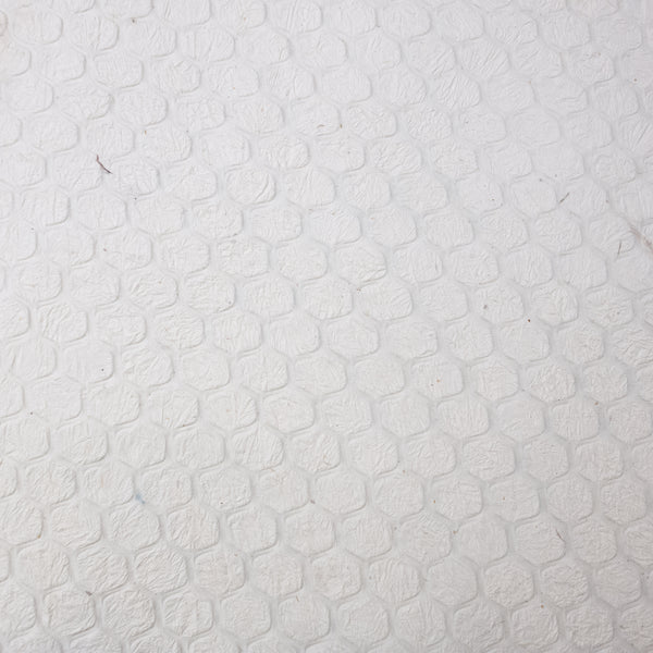 Nepalese Paper | Lokta | Embossed Mesh| Large | Natural - Kami Paper