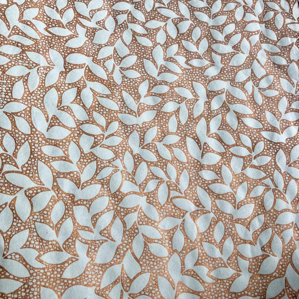 Thai Paper | Screenprint | Leaf Motif | 3 COLOUR  OPTIONS AVAILABLE