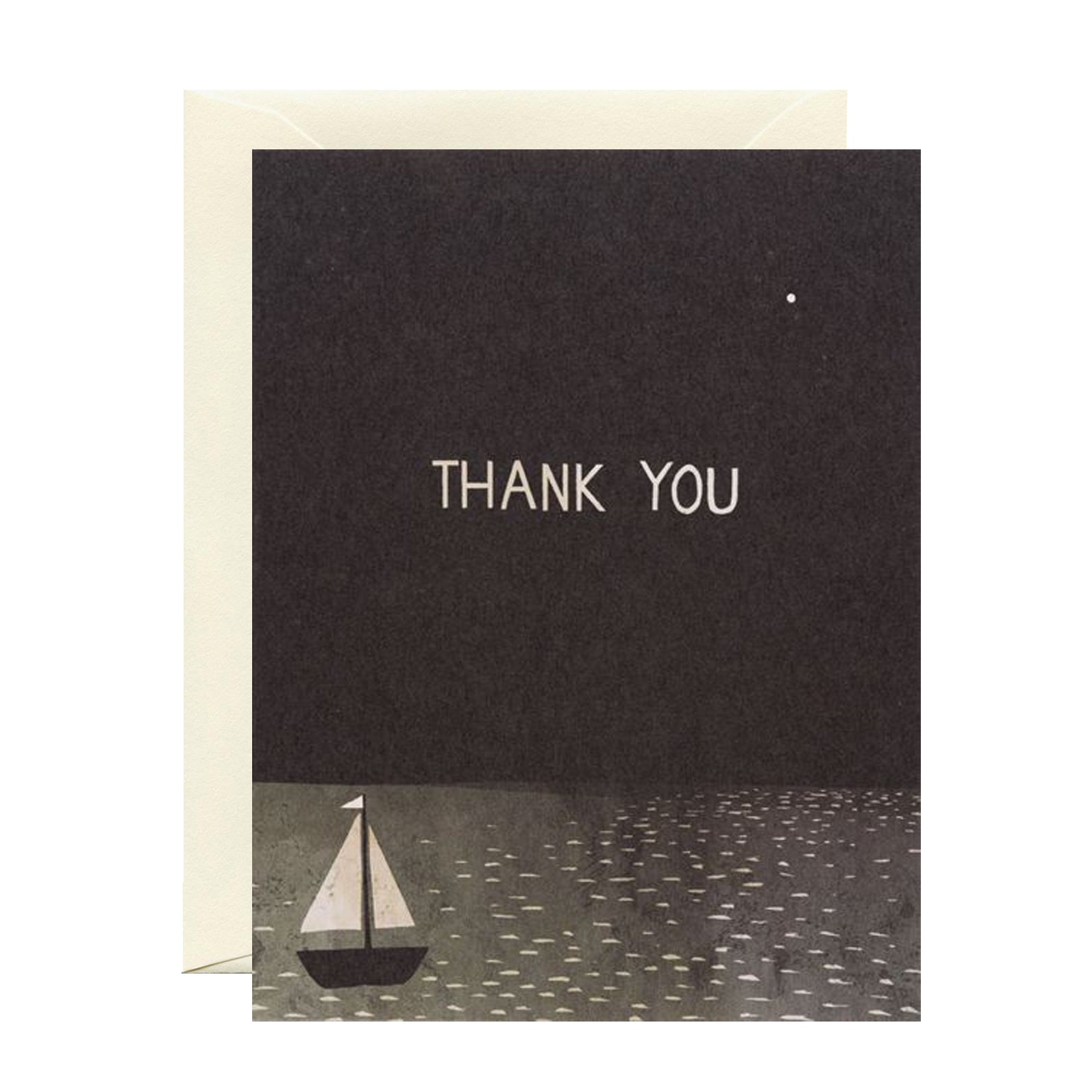 Thank You Card | Thank You Boat | Red Cap - Kami Paper