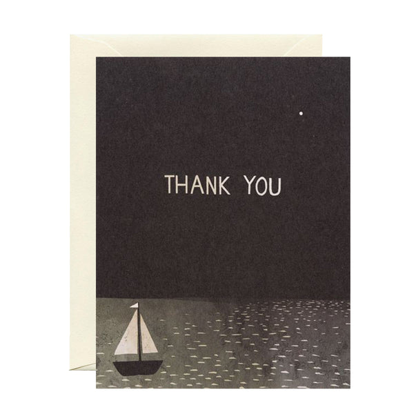 Thank You Card | Thank You Boat | Red Cap - Kami Paper